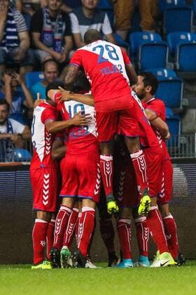 03.08.2017, Poznan , Lech Poznan - FC Utrecht , European football UEFA Europa League Lech Poznan - FC Utrecht , N Z Gyrano Kerk (Utrecht) gol bramka radosc , FOT. Adam Jastrzebowski newspix.pl --- Newspix.pl  20170803_awj_414