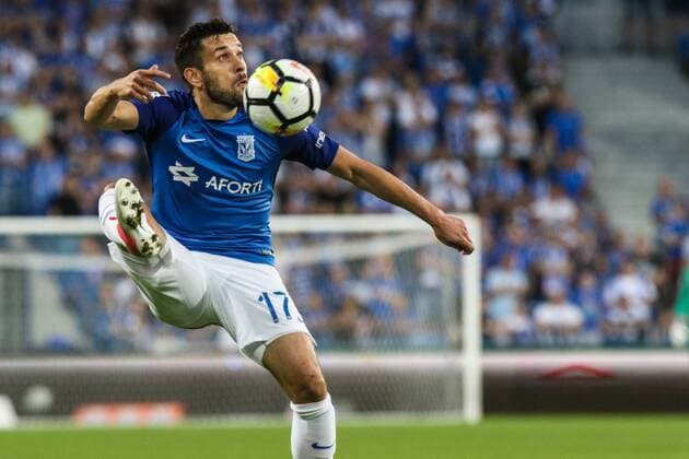 03.08.2017, Poznan , Lech Poznan - FC Utrecht , European football UEFA Europa League Lech Poznan - FC Utrecht , N Z Maciej Makuszewski (Lech) , FOT. Adam Jastrzebowski newspix.pl --- Newspix.pl  20170803_awj_421