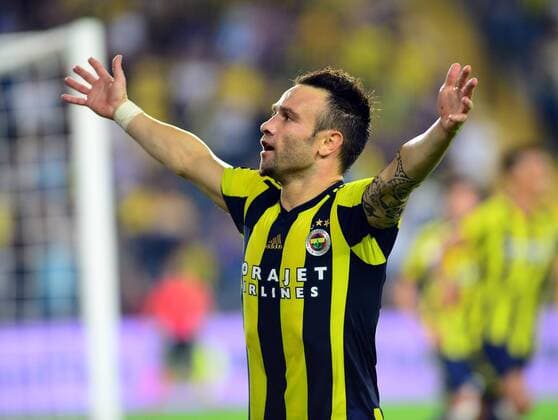 Mathieu Valbuena of Fenerbahce during the UEFA Europa League second leg match between Fenerbahce and Sturm Graz at Ulker Stadium in Istanbul , Turkey on 03 August 2017. 