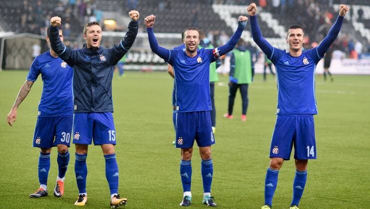Fotball , 3. august 2017 , Europa League , Qual. Odd - Dinamo Zagreb Domagoj Antolic , DZ 8 Amer Gojak , DZ 14 Armin Hodzic , DZ 15 