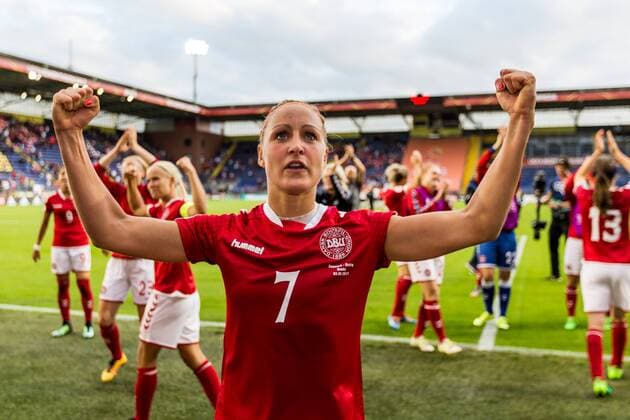 Themen der Woche - SPORT Bilder des Tages - SPORT Sanne Troelsgaard (Danemark) FOOTBALL FEMININ : Danemark vs Autriche - Demi Finale - Euro 2017 UEFA - 03 08 2017 Proshots Panoramic 