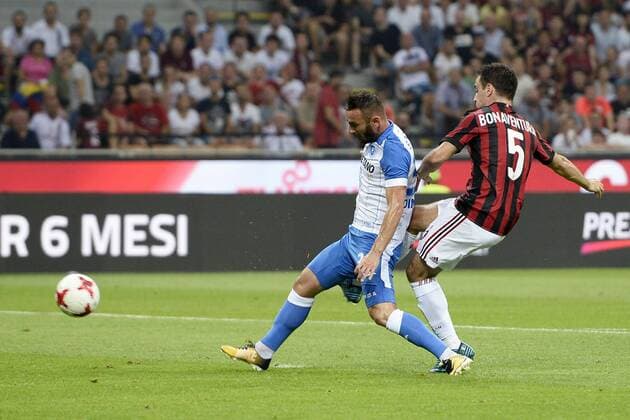 Db Milano 03 08 2017 - Europa League Milan-Craiova foto Daniele Byffa Image nella foto: gol Giacomo Bonaventura 