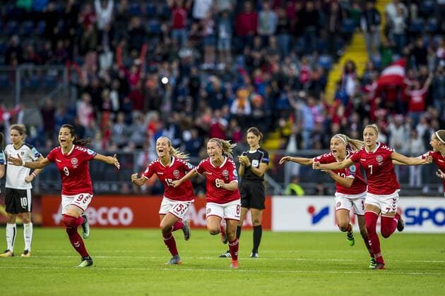 BREDA - 03-08-2017 Rat Verleghstadion. EK vrouwenvoetbal, Woman s Euro 2017, halve finale Denemarken - Oostenrijk. Denemarken wint na strafschoppen. Denemarken - Oostenrijk  x1661967x