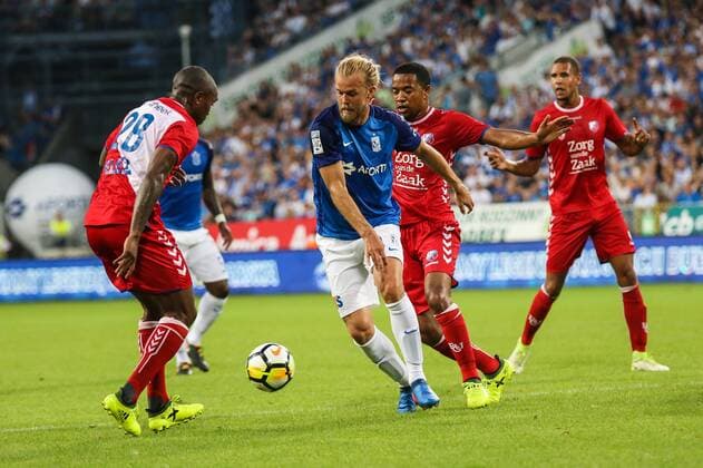 03.08.2017, Poznan , Lech Poznan - FC Utrecht , European football UEFA Europa League Lech Poznan - FC Utrecht , N Z Christian Gytkjaer (Lech) , FOT. Adam Jastrzebowski newspix.pl --- Newspix.pl  20170803_awj_464
