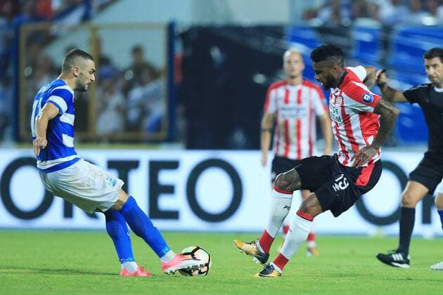 NK Osijek - PSV Eindhoven 03.08.2017., stadium Gradski vrt, Osijek, Croatia - UEFA Europa League, third qualifying round, second leg, NK Osijek - PSV Eindhoven. Juergen Locadia.  DavorxJavorovic PIXSELL