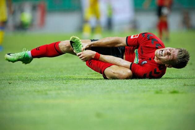 NK Domzale DomÅ¾ale vs. SC Freiburg Ljubljana, Laibach, Slowenien; Stadion StoÃ»ice, 3.8.2017 Fu?ball, UEFA; Europa-League-Qualifikation; Rückspiel, Saison 2017-2018 Florian NIEDERLECHNER, SC Freiburg Foto- und alle