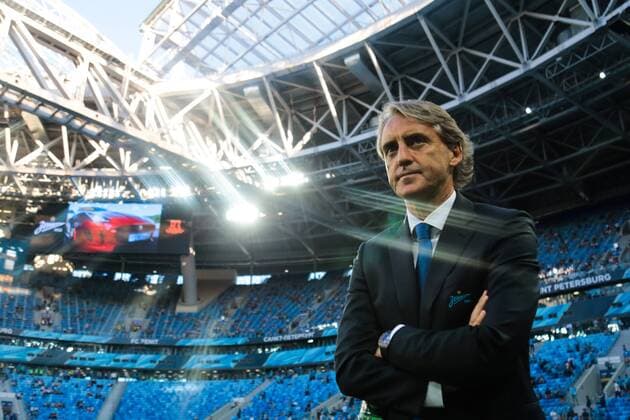 Bilder des Tages - SPORT August 3, 2017 - Saint Petersburg, Russia - Head coach Roberto Mancini of FC Zenit Saint Petersburg .. during the UEFA Europa League match, third qualifying round, 2nd leg between FC Zenit St. Petersburg and FC Bnei Yehuda at Saint Petersburg Stadium on August 03, 2017 in St. Petersburg, Russia. Zenit Saint Petersburg v Bnei Yehuda - UEFA Europa League Third Qualifying Round: Second Leg  - ZUMAn230 20170803_zaa_n230_172 Copyright: xIgorxRussakx
