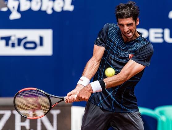 03.08.2017, Sportpark, Kitzbuehel, AUT, ATP Tennis Herren Tour, Generali Open Kitzbuehel, im Bild Thomaz Bellucci (BRA) Thomaz Bellucci of Brasil during the ATP Generali Open Kitzbuehel Tennis Tournament at the Sportpark in Kitzbuehel, Austria on 2017 08 03. Kitzbuehel  EP_ade  