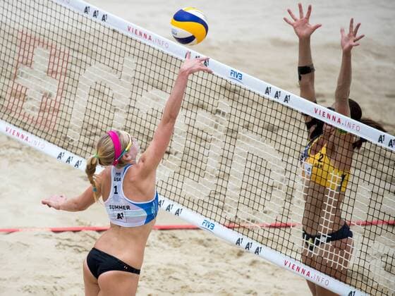 Beach volleyball Beachvolleyball - FIVB World Championships 2017 VIENNA,AUSTRIA,04.AUG.17 - BEACH VOLLEYBALL - FIVB World Championships, ladies. Image shows Summer Ross (USA). GEPAxpictures xMaticxKlansek