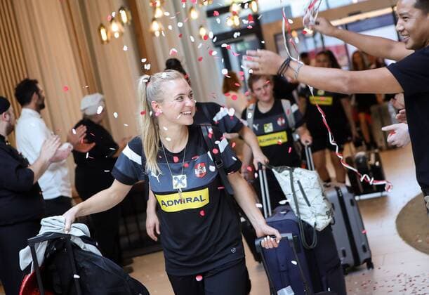 SOCCER - UEFA EURO EM Europameisterschaft Fussball 2017 VIENNA,AUSTRIA,04.AUG.17 - WOMEN SOCCER - UEFA Women s European Championship EM Europameisterschaft 2017, arrival at Vienna. Image shows SarahÊPuntigam (AUT). GEPAxpictures xChristianxWalgram