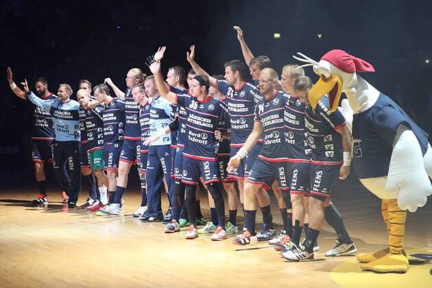 Flensburg, 04.08.17 Handball, Testspiel, Jacob Cement Cup, Saison 2017 2018, SG Flensburg Handewitt - Skjern Handbold : Team SG