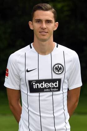 04.08.2017, xjhx, Fussball 1.Bundesliga, Eintracht Frankfurt Fototermin, Fußball, GER 1.BL Porträttermin 2017 2018, emonline, Branimir Hrgota (Eintracht Frankfurt) Frankfurt am Main