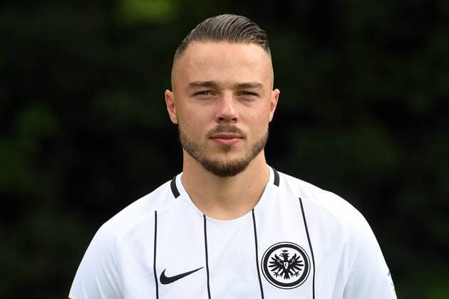 04.08.2017, xjhx, Fussball 1.Bundesliga, Eintracht Frankfurt Fototermin, Fußball, GER 1.BL Porträttermin 2017 2018, emonline, Yanni Regaesel (Eintracht Frankfurt) Frankfurt am Main