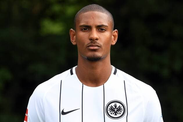 04.08.2017, xjhx, Fussball 1.Bundesliga, Eintracht Frankfurt Fototermin, Fußball, GER 1.BL Porträttermin 2017 2018, emonline, Sebastien Haller (Eintracht Frankfurt) Frankfurt am Main