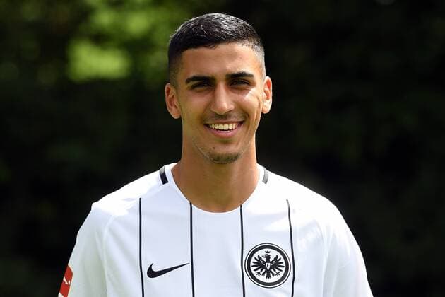 04.08.2017, xjhx, Fussball 1.Bundesliga, Eintracht Frankfurt Fototermin, Fußball, GER 1.BL Porträttermin 2017 2018, emonline, Aymen Aymane Barkok (Eintracht Frankfurt) Frankfurt am Main