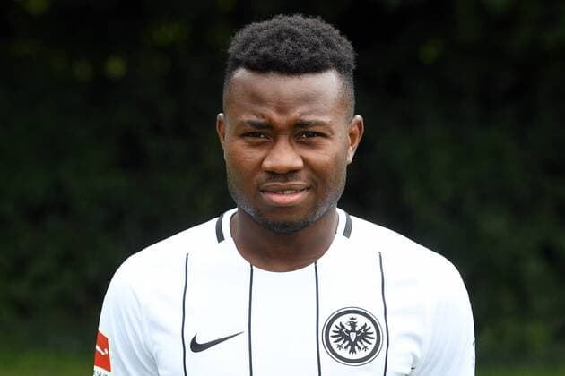 04.08.2017, xjhx, Fussball 1.Bundesliga, Eintracht Frankfurt Fototermin, Fußball, GER 1.BL Porträttermin 2017 2018, emonline, Nelson Mandela Mbouhom (Eintracht Frankfurt) Frankfurt am Main