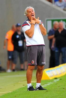 Trainer Roberto Donadoni (FC Bologna). Deutschland, Sinsheim: Fussball, Bundesliga, Testspiel: TSG 1899 Hoffenheim vs FC Bologna am 05.08.2017, Rhein-Neckar-Arena.