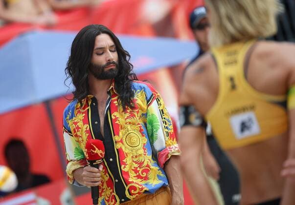 Beach volleyball Beachvolleyball - FIVB World Championships 2017 VIENNA,AUSTRIA,05.AUG.17 - BEACH VOLLEYBALL - FIVB World Championships. Image shows Conchita Wurst. GEPAxpictures xChristianxWalgram