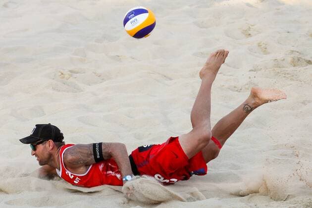 Beach volleyball Beachvolleyball - FIVB World Championships 2017 VIENNA,AUSTRIA,05.AUG.17 - BEACH VOLLEYBALL - FIVB World Championships, men. Image shows Alexander Horst (AUT). GEPAxpictures xMaticxKlansek