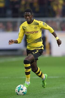 Ousmane Dembele (Dortmund) mit Ball beim Spiel Borussia Dortmund vs. FC Bayern Muenchen, Fussball, DFL-Supercup, 05.08.2017 Dortmund Copyright: xEibner-Pressefoto xHommesx EP_MHS