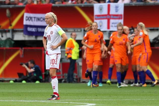 Pernille Harder (Dänemark, 10), enttäuscht schauend, Enttäuschung, Frustration, disappointed, pessimistisch, Fussball, UEFA Women s EURO 2017, Finale, Niederlande - Dänemark, xozx