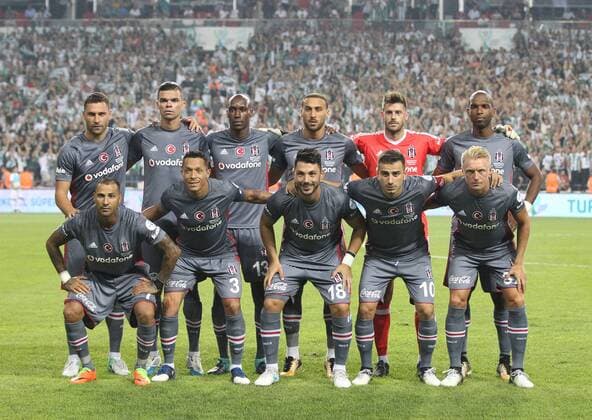 Besiktas team before Turkey™s Super Cup game between Besiktas and Atiker Konyaspor at Samsunspor Stadyumu, Samsun, Turkey, August 6, 2017. (TFF - Depo Photos)  15760494