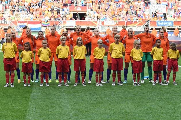 Fußball UEFA Women s Euro Finale Niederlande - Dänemark am 06.08.2017 im FC Twente Stadion in Enschede Mannschaftsfoto Teamfoto Niederlande xRx