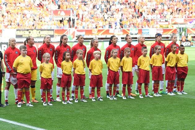 Fußball UEFA Women s Euro Finale Niederlande - Dänemark am 06.08.2017 im FC Twente Stadion in Enschede Mannschaftsfoto Teamfoto Dänemark xRx