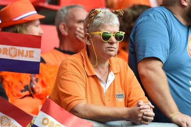 Fußball UEFA Women s Euro Finale Niederlande - Dänemark am 06.08.2017 im FC Twente Stadion in Enschede Weiblicher Fan der Niederlande xRx