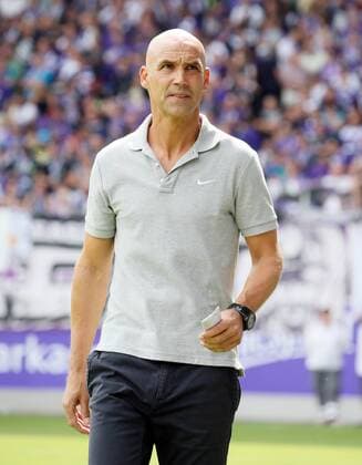Aue, 06.08.2017, Erzgebirgsstadion, Fussball, 2.Bundesliga, 2.Spieltag , FC Erzgebirge Aue vs. Fortuna Düsseldorf , Im Bild; Trainer Thomas Letsch, Erzgebirge Aue ,