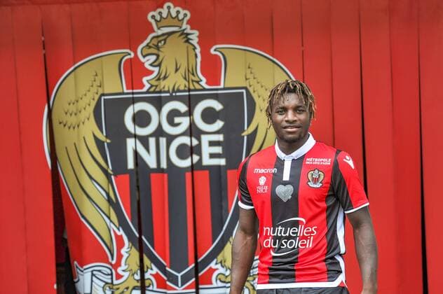 Allan Saint Maximin (OGC Nice) FOOTBALL : Nouvelles recrues de l OGC Nice - Presentation des joueurs - Nice - 08 08 2017 NorbertScanella Panoramic 