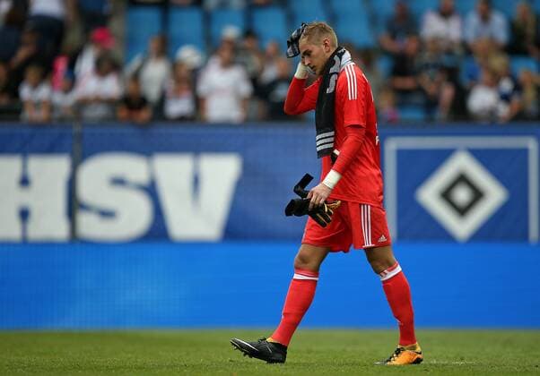 Hamburg, Germany 06.08.2017, Testspiel, Freundschaftsspiel, Hamburger SV - Espanyol Barcelona, Torwart Julian Pollersbeck (Hamburg) ( DeFodi502