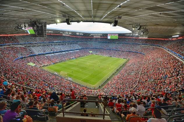 01.08.2017, Fussball 1.Liga 2017 2018, AUDI-Cup 2017, Halbfinale FC Bayern München - FC Liverpool, in der Allianz-Arena München, Stadionübersicht, 