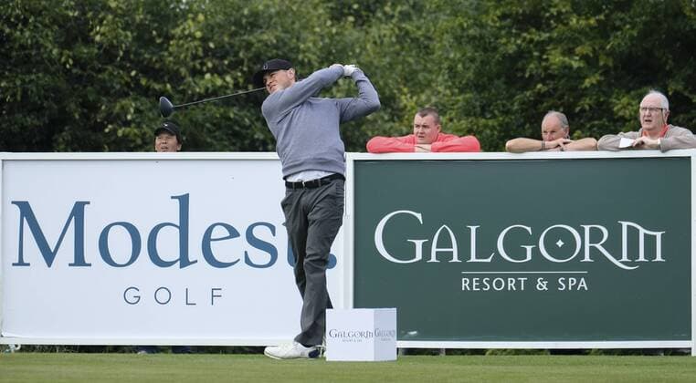 August 10th 2017, Galgorm Castle Golf Club, Galgorm, Northern Ireland; Northern Ireland Open, 1st Round; Paul Howard (ENG) hits his tee shot from the 1st xNigelxCookex  ActionPlus11914062