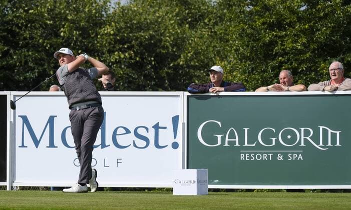 August 10th 2017, Galgorm Castle Golf Club, Galgorm, Northern Ireland; Northern Ireland Open, 1st Round; Jamie Rutherford (ENG) hits his tee shot on the 1st xNigelxCookex  ActionPlus11914065