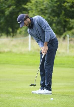 August 10th 2017, Galgorm Castle Golf Club, Galgorm, Northern Ireland; Northern Ireland Open, 1st Round; Cl& xe9;ment Sordet (FRA) putts out on the 18th xNigelxCookex  ActionPlus11914067