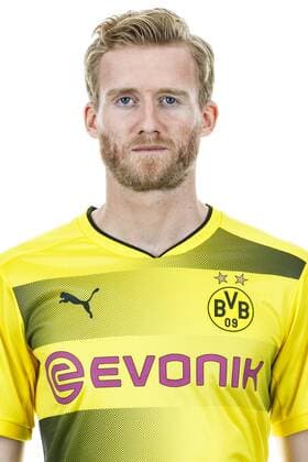 Fußball, GER, 1.BL, Porträttermin 2017 2018, Borussia Dortmund, Andre Schuerrle, Andre Schürrle (Borussia Dortmund)