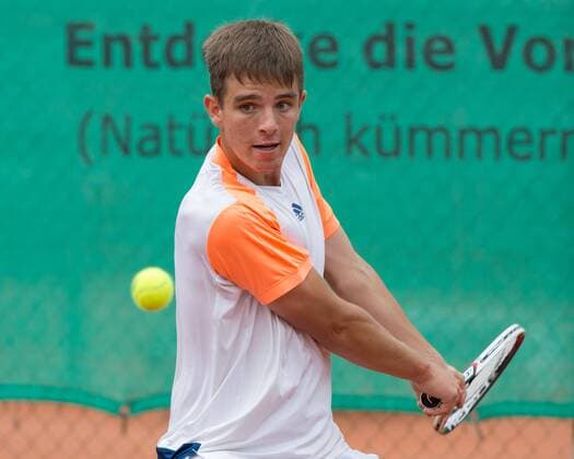 TIM HOFMANN(GER), Tennis Europe-Bavarian Junior Open, BS16 Tennis - Bavarian Junior Open 2017 - Tennis Europe Junior Tour - SC Eching - Eching - Bayern - Germany - 12 August 2017. Â Copyright: xJuergenxHasenkopfx