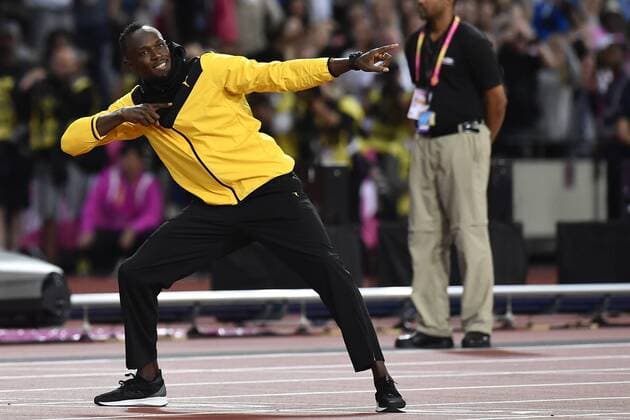 Themen der Woche - SPORT Bilder des Tages - SPORT Jamaica s Usain Bolt says goodbye to the public in a last honor lap during the tenth and last day of the IAAF World Championships 2017 in London, United Kingdom, Sunday 13 August 2017. The Worlds are taking place from 4 to 13 August. DIRKxWAEM  x05148147x