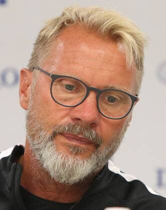 SOCCER - EL quali, Osijek vs A.Wien OSIJEK,CROATIA,16.AUG.17 - SOCCER - UEFA Europa League qualification, NK Osijek vs FK Austria Wien, preview, press conference PK Pressekonferenz A.Wien. Image shows head coach Thorsten Fink (A.Wien). GEPAxpictures xChristianxOrt