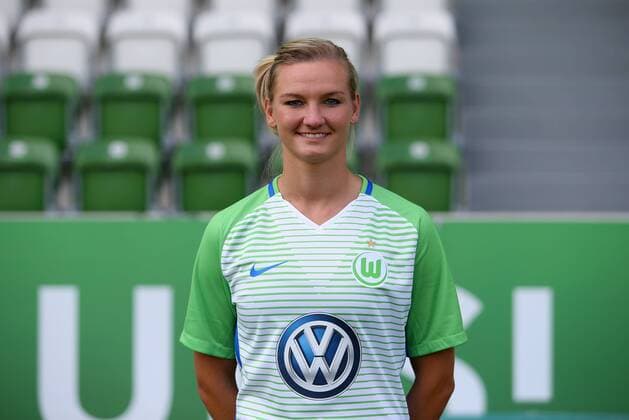 VfL Frauen, Fototermin Wolfsburg, Deutschland. 16.08.2017, FUßBALL - VfL Wolfsburg vs , 1. Allianz Frauen Bundesliga, Saison 2017-18. Bild zeigt: VfL Frauen, Mannschaftsfoto, Alexandra Popp (VfL Wolfsburg) Wolfsburg