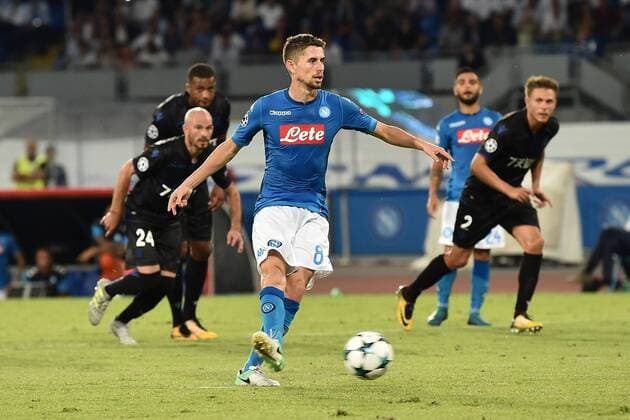 As Napoli 16 08 2017 - Champions League Napoli-Nizza foto Antonello Sammarco Image nella foto: gol Jorginho 