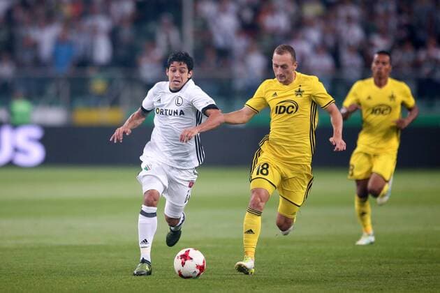 WARSZAWA 17.08.2017 PIERWSZY MECZ IV RUNDA KWALIFIKACJE LIGA EUROPY SEZON 2017 18: LEGIA WARSZAWA - SHERIFF TYRASPOL --- UEFA EUROPA LEAGUE FIRST LEG FOURTH QUALIFYING ROUND MATCH: LEGIA WARSAW - SHERIFF TIRASPOL GUILHERME GHEORGHE ANTON FOT. PIOTR KUCZA FOTOPYK NEWSPIX.PL --- Newspix.pl  170817PYK0011
