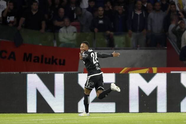 Adenyi Adegbenro Samuel of Rosenborg BK during the UEFA Europa League fourth round qualifying first leg match between Ajax Amsterdam and RosenBorg BK at the Amsterdam Arena on August 17, 2017 in Amsterdam, The Netherlands Ajax v Rosenborg BK UEFA Europa League 2017 2018 xVIxVIxImagesx xMauricexvanxSteenxIVx 8494952