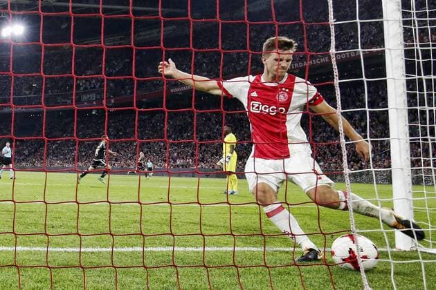 AMSTERDAM, Stadion Arena , 17-08-2017 . Voorronde Europa League seizoen 2017 2018 . Ajax - Rosenborg BK 0-1. Joel Veltman baalt na de 0-1. Ajax - Rosenborg  x1673752x