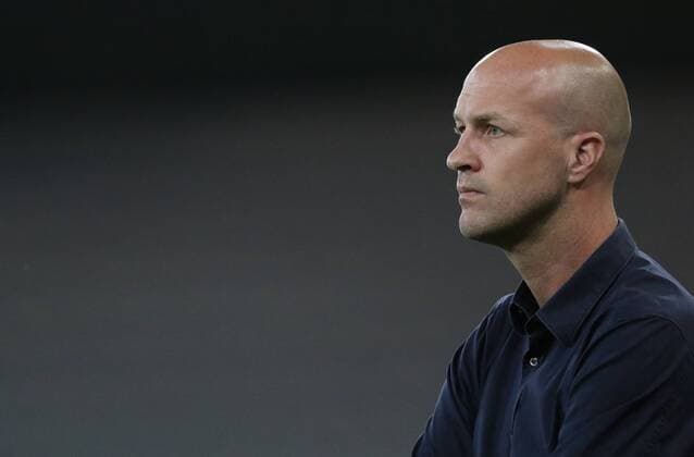 SOCCER - EL quali, Altach vs Tel Aviv INNSBRUCK,AUSTRIA,17.AUG.17 - SOCCER - UEFA Europa League qualification, SCR Altach vs Maccabi Tel Aviv. Image shows head coach Jordi Cruijff (Maccabi). GEPAxpictures xAndreasxPranter