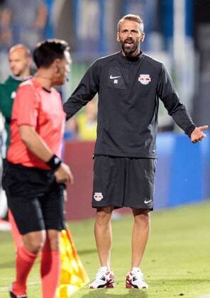 17.08.2017, Stadionul Central, Ovidiu, ROM, UEFA EL, Viitorul Constanta vs FC Salzburg, Play-off, Hinspiel, im Bild Trainer Marco Rose (FC Red Bull Salzburg) during the UEFA Europaleague Play-off 1st Leg Match between Viitorul Constanta and FC Salzburg at the Stadionul Central in Ovidiu, Romania on 2017 08 17. Ovidiu  EP_gro  
