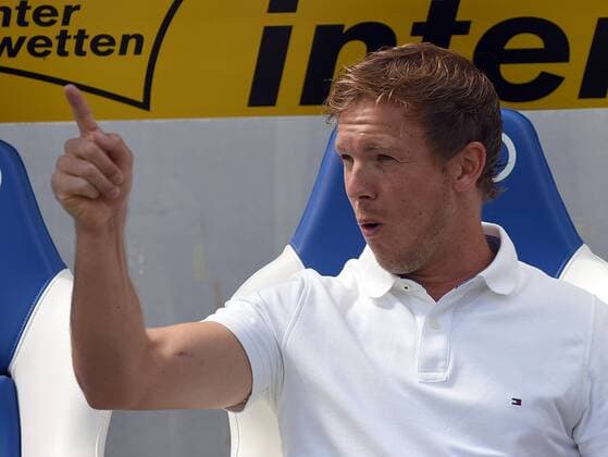 19.08.2017, xhbx, Fussball 1. Bundesliga, TSG 1899 Hoffenheim - Werder Bremen, emspor, v.l. Trainer Julian Nagelsmann (TSG 1899 Hoffenheim) Sinsheim