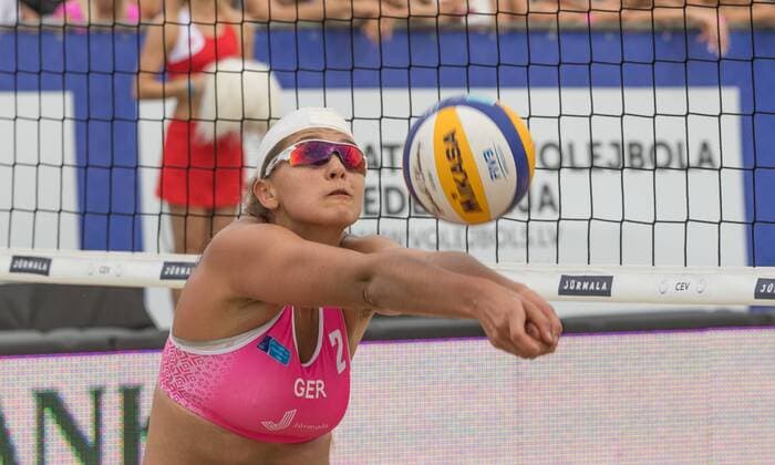 2017 CEV Beach volleyball Beachvolleyball European Championship EM Europameisterschaft Final Jurmala am 19.08.2017 Nadja GLENZKE (GER); 2017 CEV Beach Volleyball European Championship Final Jurmala am 19.08.2017, Jurmala (Lettland). xPWx