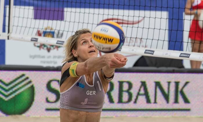 2017 CEV Beach volleyball Beachvolleyball European Championship EM Europameisterschaft Final Jurmala am 19.08.2017 Laura LUDWIG (GER); 2017 CEV Beach Volleyball European Championship Final Jurmala am 19.08.2017, Jurmala (Lettland). xPWx